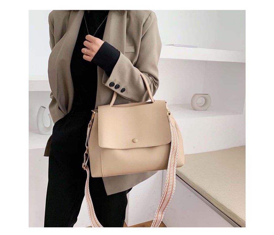 Sacoche à bandoulière en cuir PU pour dames, sac à main de voyage avec chaîne, sacs à main simples couleur unie,