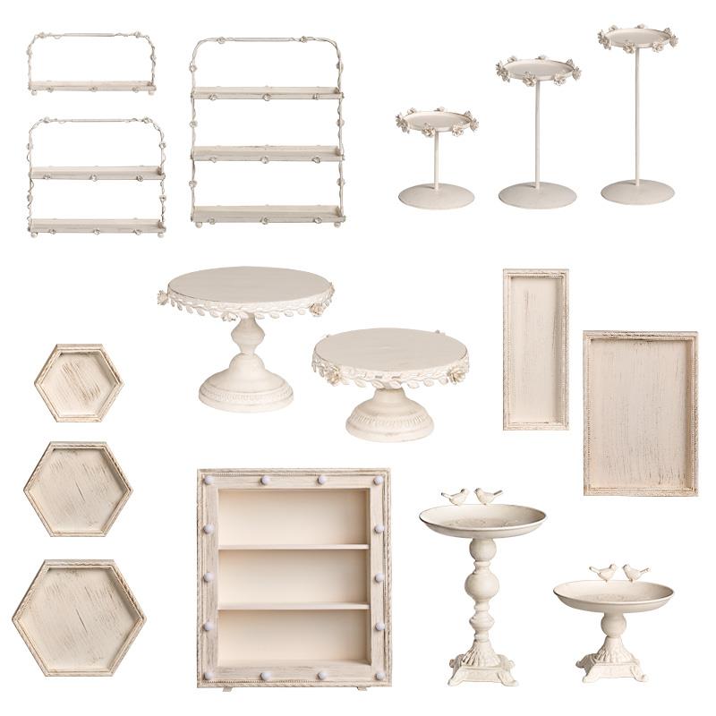 Fruit Afternoon Tea Cake Stand Metal Vintage European Style Dessert Candy Cake Display Stand Wedding Plateau Tableware DG50TD