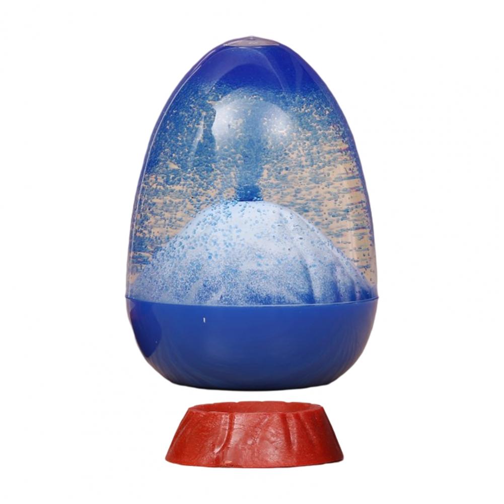 Vloeistof Zandloper Draagbare Creatieve Vulkaan Leuke Ei-Vormige Kinderen Kleine Decoratieve Zandloper Olie Zandloper Home Decor: Blauw