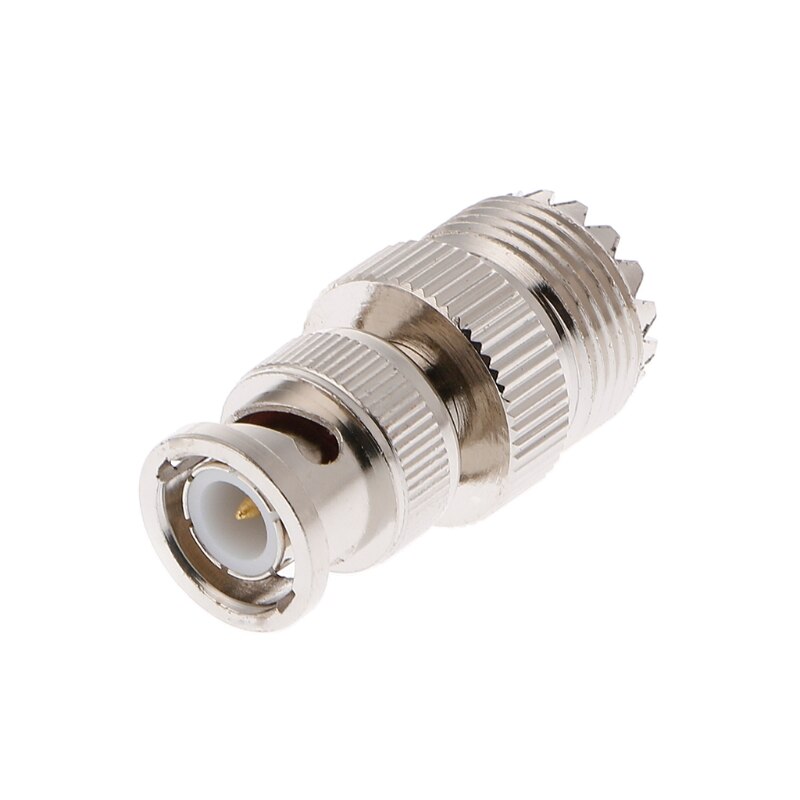 BNC Male Plug To UHF SO239 PL-259 Female Jack RF Coaxial Adapter Cable Connector