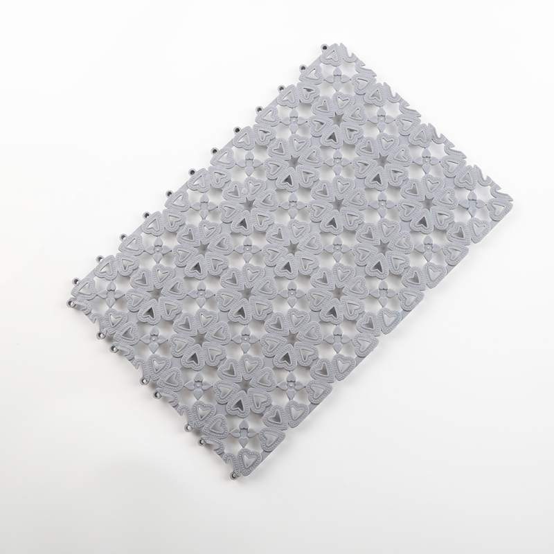 Bathroom Shower Massage Carpet DIY Carpet Love Mat Free Stitching Shower Mat Anti-Slip Mat Candy Color: H