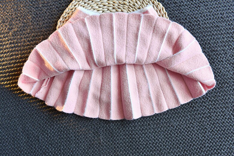 Baby meisje kleding kristal fluwelen cartoon zwaan trui trui tweedelige dikke warme trui rok baby buitenlandse trui set