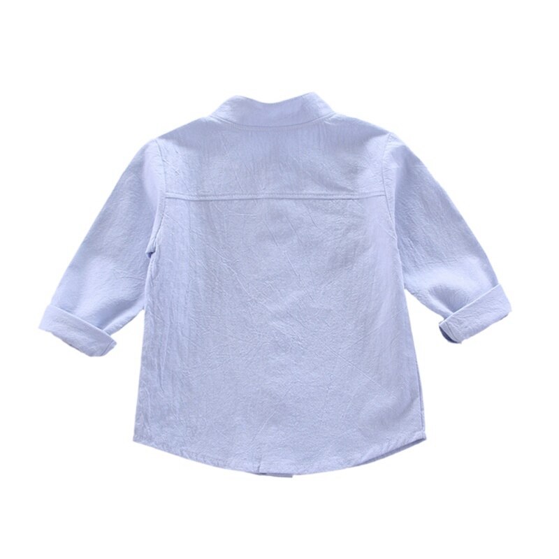 Kids Shirts Kleding Voor Kleding Kids Top Lange Mouwen Jongens Shirts 1Pcs Kinderen Jongens Shirts Katoen effen