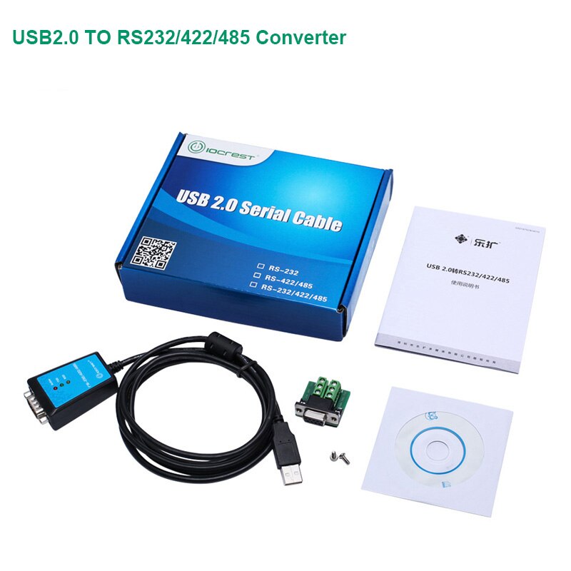 USB2.0-to-Serial-RS485/RS422-Cable USB-to-Serial-Converter DB-9-Converter Computer-Cable-Connectors for Serial data transmission