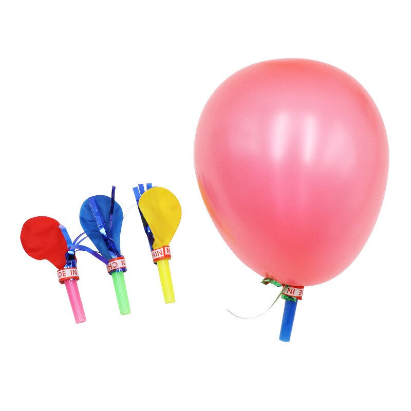 50 pz/lotto fischio palloncino oro fischio palloncino giocattolo suono per bambini all&#39;ingrosso palloncino soffiante forniture per feste di compleanno per bambini