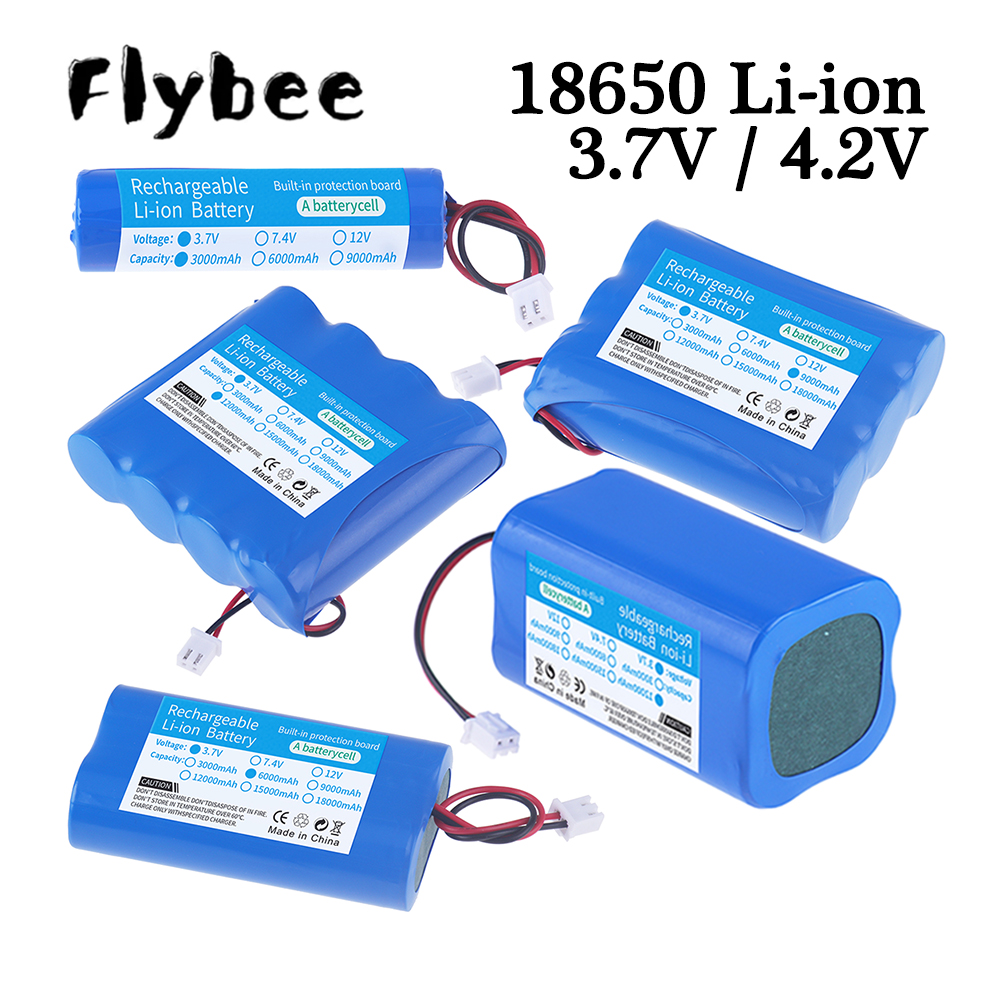 3.7V 1S 2P 1S 3P Oplaadbare 3000/6000Mah 18650 Lithium Batterij Voor Led Outdoor Licht Bluetooth Speaker Audio Back-Up Voeding