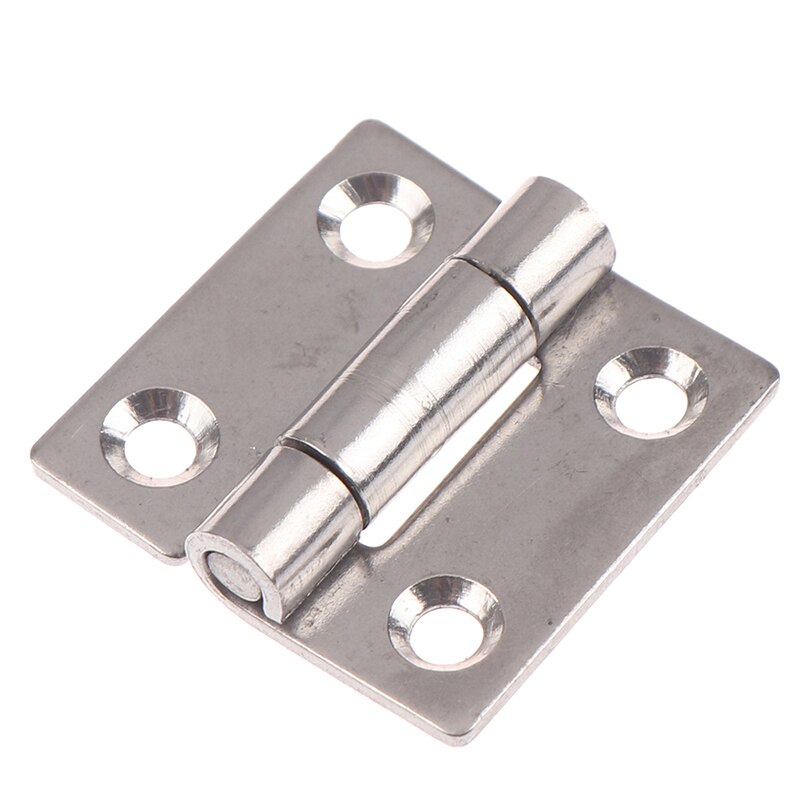 1PC Stainless Steel Flat Hinge 40*40*2mm Cabinet Doors Windows Hinge Wooden Box Mini Hinge