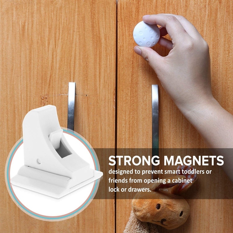 Magnetic Cabinet Lock Key Replacement - Super Magnet For Most Brand Children Cabinets And Drawer Locks, Keychain 2 Package K