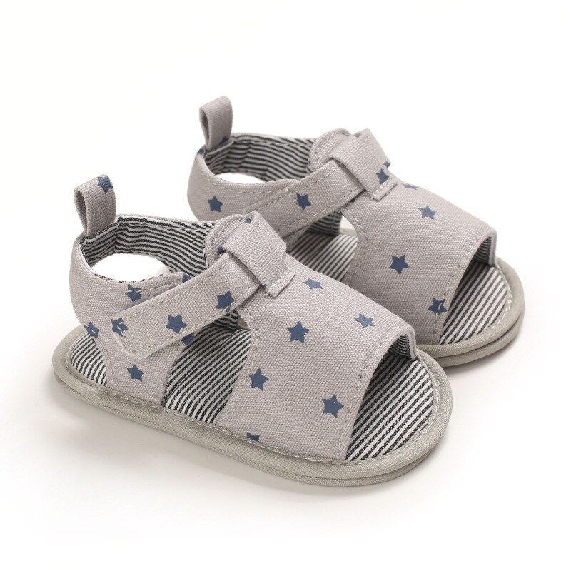 Rutschfeste sandalen für babys und mädchen, Ideal zum laufenlernen, mit weicher sohle, rutschfestem karomuster, schleife und stoffmuster.: Grau / 7-12 monate
