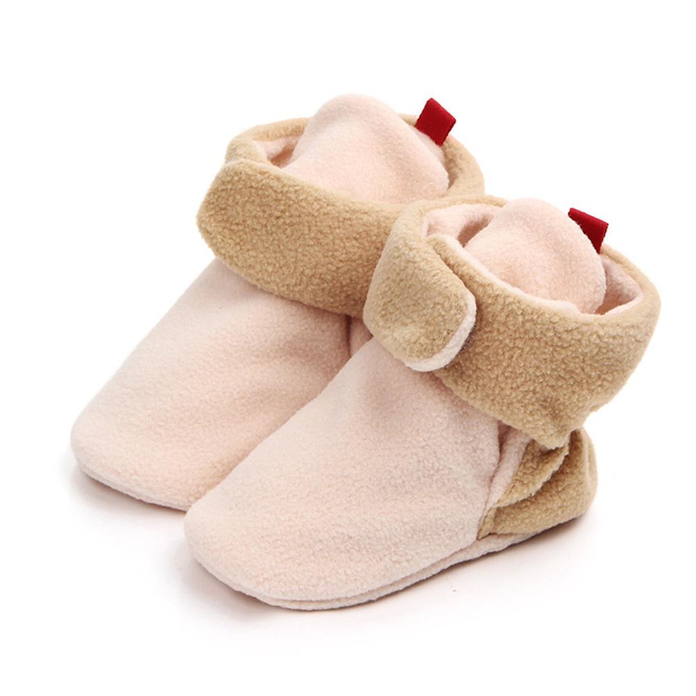Bebê Da Menina do Menino Botas de Inverno Quente Sapatos de Algodão Confortáveis Cores Misturadas Moda Primeiros Walker Criança Sapatos Macios детская обувь zapatos: D / 3.5