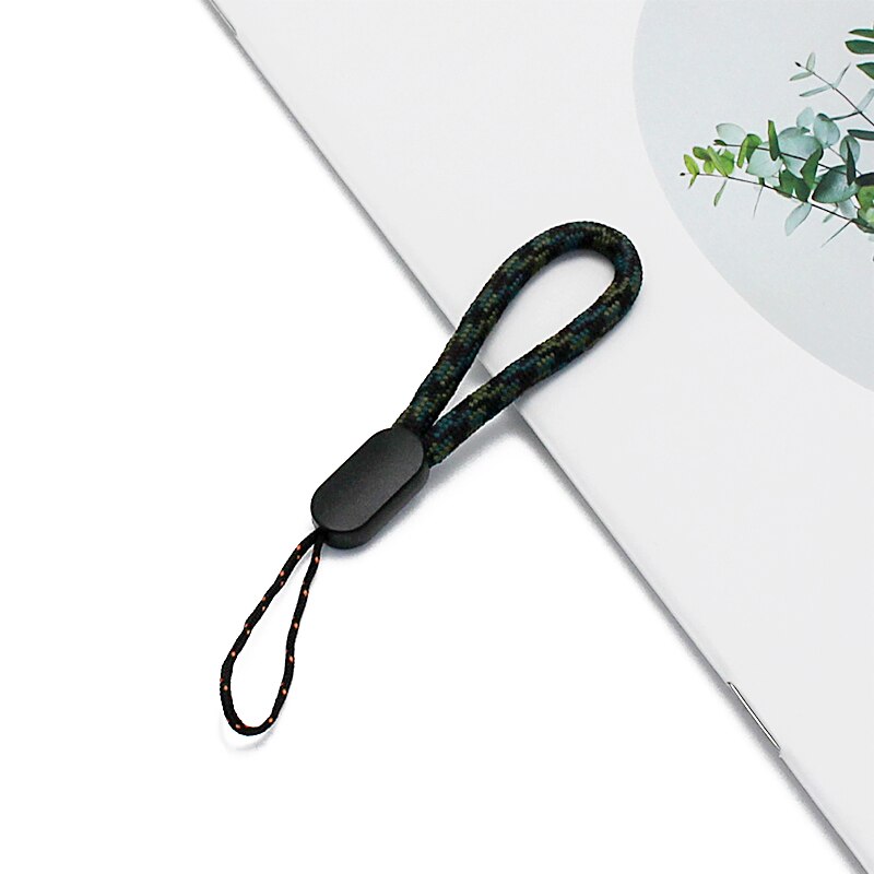 Mobile Phone Strap Short Lanyard for Keys ID card Cell phone Universal Hold Lanyards Wear-resistant Strap 6 Colors Handheld Rope: Green