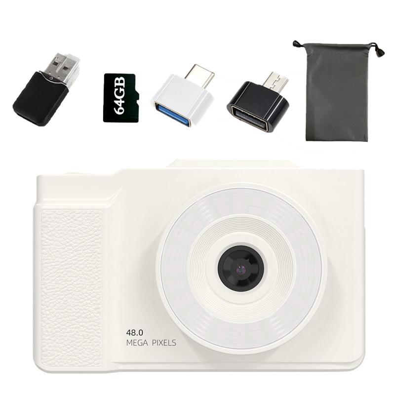 Xiaomi 4K Digitale Camera 6400w HD Flip Screen Camera Digitale Camera Kaart Camera Schieten Camera Student instapmodel CCD Camera: Rood