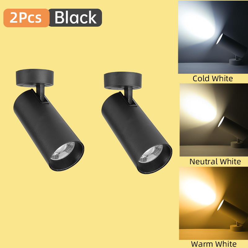 Led-spotlight i tak med 110-265v spotlights, dimbar led-downlight i tre färger, 12w/20w spotlights, hembelysning för kök: Orange / 20w