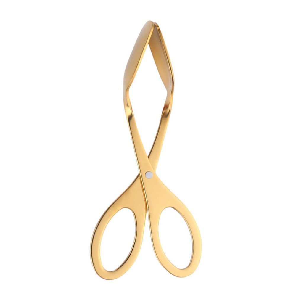 Rvs Scissor Type Ei Tong Multifunctionele Voedsel Tang Handdoek Klem Forl Home Restaurant (Zilver): Golden