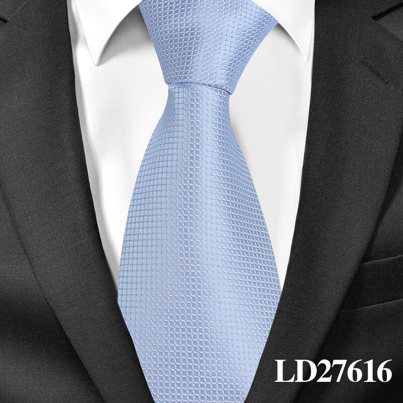 Mannen Stropdassen Mode Plaid Stropdassen Voor Wedding Zaken 8cm Widtch Classic Stropdas JACQUARD GEWEVEN Bruidegom Stropdas Voor Mannen Das: LD27616