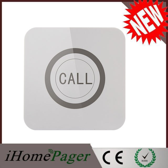 Call Touch Knop Gast Notifier Ihomepager Draadloze Zender Bel Ober Diensten