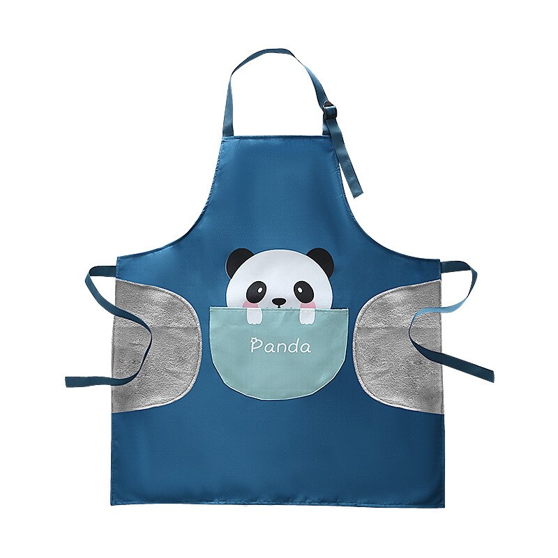 Keukenschort Cartoon Animal Print Waterdicht En Antifouling Olie Proof Bib Thuis Cleaning Tools Voor Mannen Vrouwen Bakken Accessoires: 004