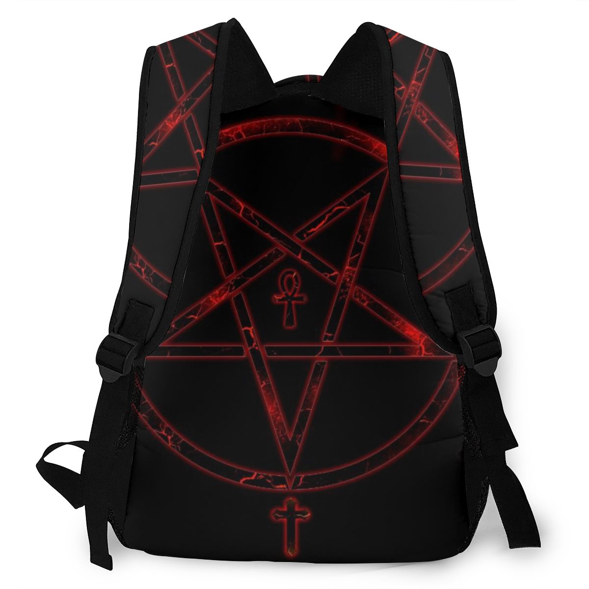 Backpack Casual Travel Bag Pentagram Print School Bag Shoulder Bag For Man Woman Bagpack