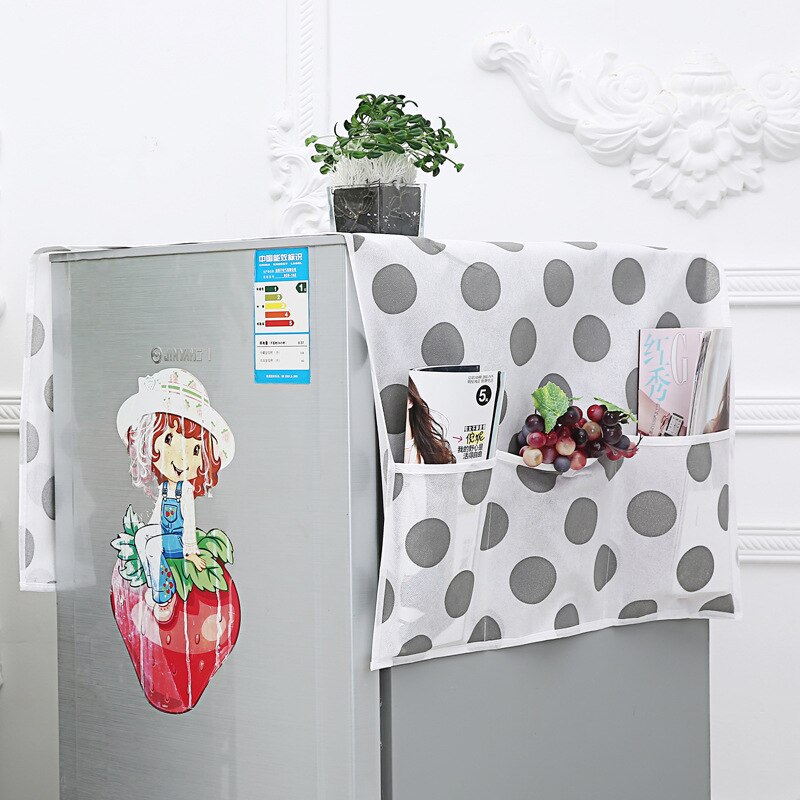 Diniwell køkkenkøleskab støvbetræk støvtæt og røgbeskyttelse non-woven stof støvbetræk med 6 opbevaringsposer: B