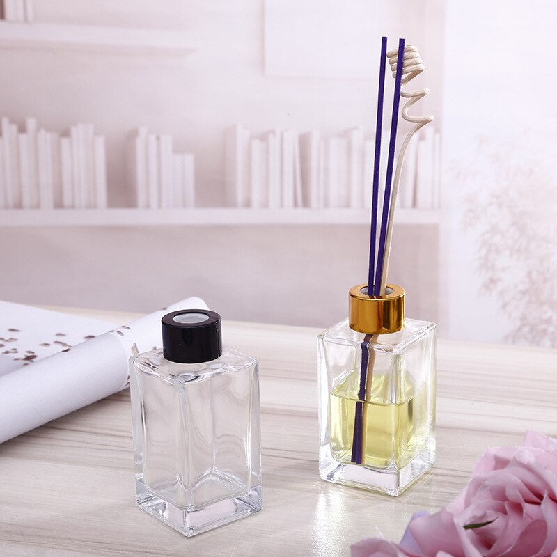 5pcs/lot 50ml Aroma Glass Bottle Rattan Fragrance Diffuser Perfume Bottle Scent Volatilization Glass Container for Home Decor