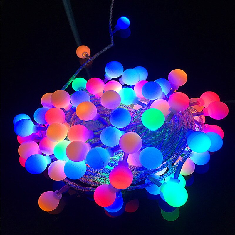 Bruiloft Decor Festoen Led String Lights Battery Power Kerst Led Bal Guirlande Verlichting Decoratie Boom Lichten Outdoor