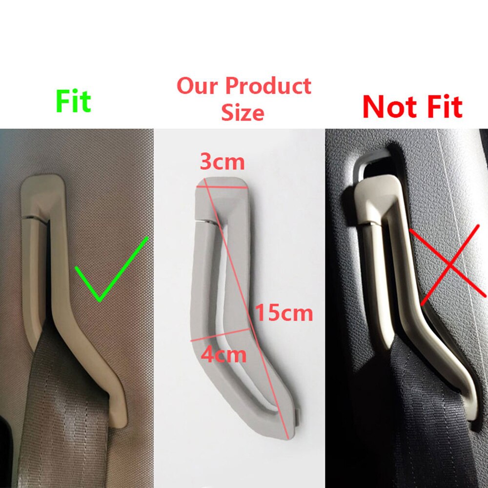 For volvo  s60 s80 v70 xc90 venstre / høyre eik sikkerhetsbelte opptrekker guide ring belte opptrekker ring beige b-stolpe 39885877 39885875