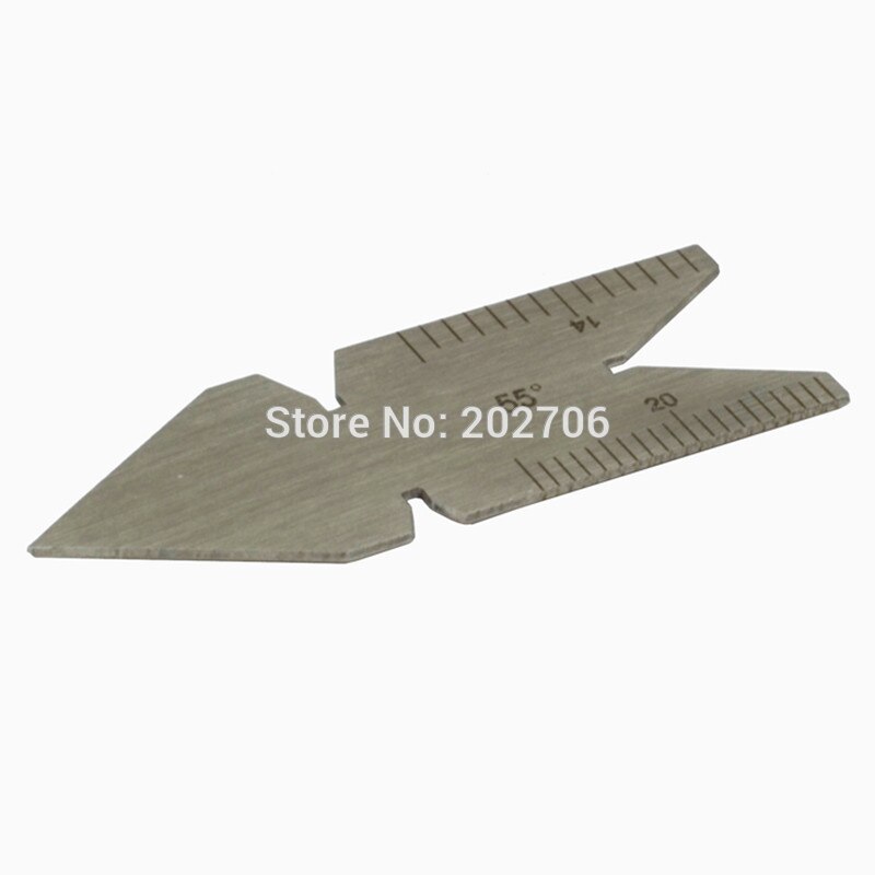 60 degree 55 degree Inch Metric Screw Thread Pitch Gauge Center Gauge Measuring Lathe Tool 3pcs/lot