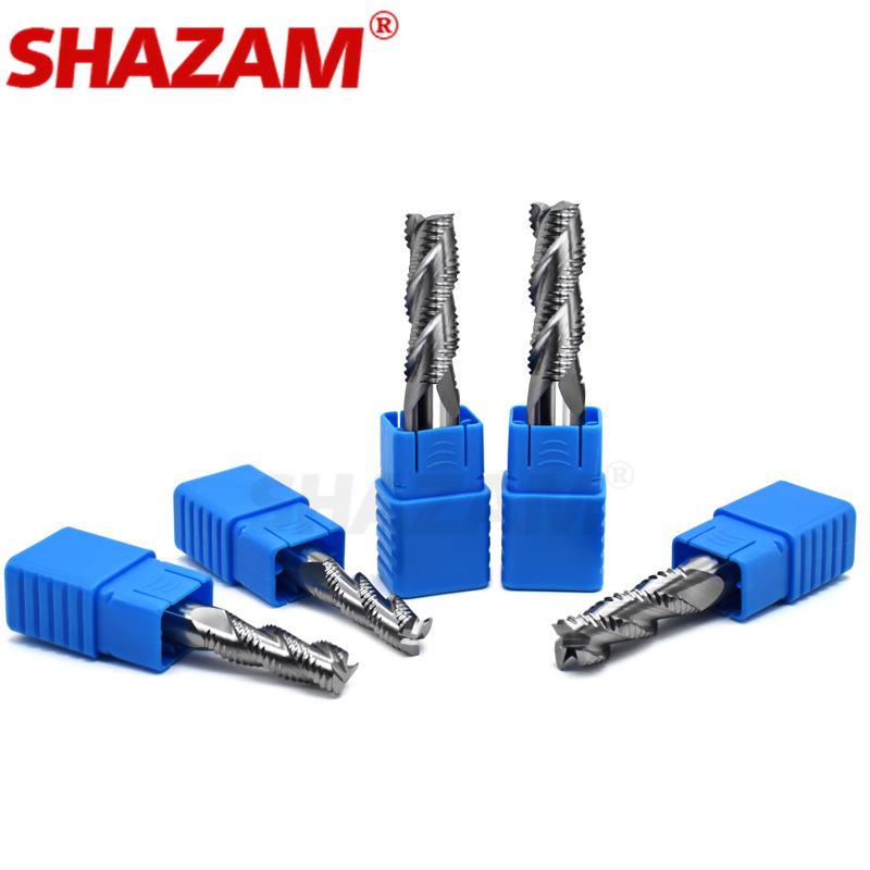 SHAZAM – fraise en Aluminium, outil en acier au tungstène, revêtement en alliage, 3 lames, pour la découpe à la Machine