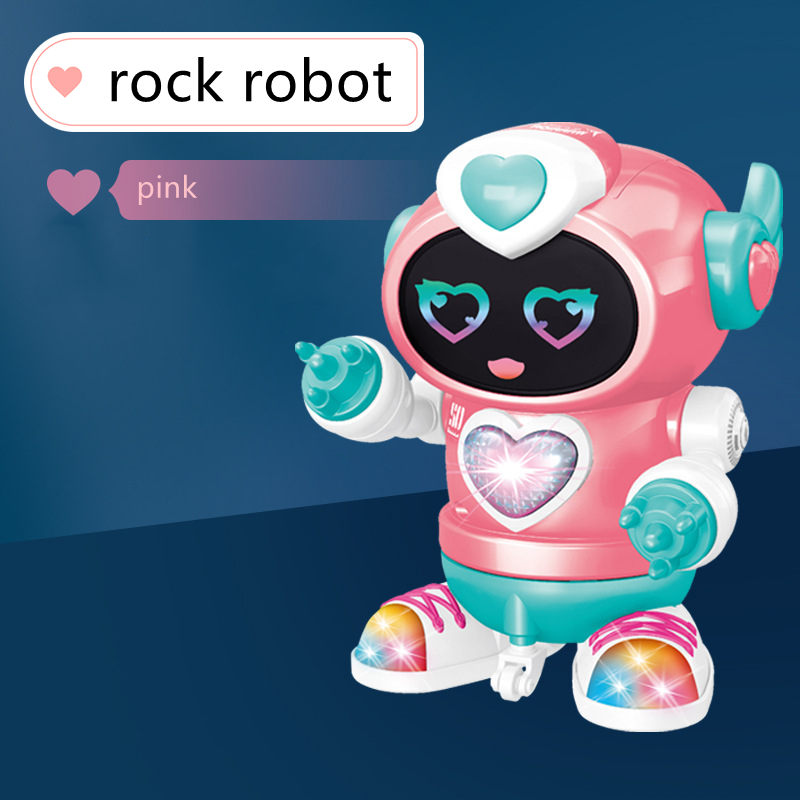 Mini jouets pour enfants, 6 griffes, pieuvre, Robot ABS, lumières LED, musique dansante, colorés, pour garçons et filles, 2022: YELLOW