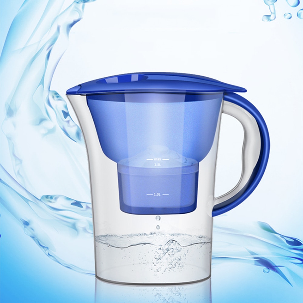 Portable 2.5L Water Filter Net Kettle Household Water Purifier Kitchen Activated Carbon Filter Kettle Home Office Purifier