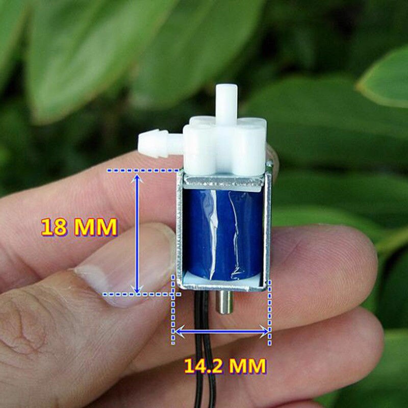 DC 5V 6V 2-Position 3-Weg Mikro Mini Elektrische Magnetventil Luft Gas fließen Kontrolle