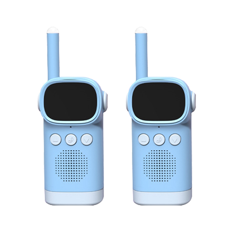 Kinderen Walkie-Talkie Oplaadbare Kinderen Speelgoed Walkie-Talkie Met Zaklamp Lanyard Kan Worden Gebruikt Voor Camping: Blauw