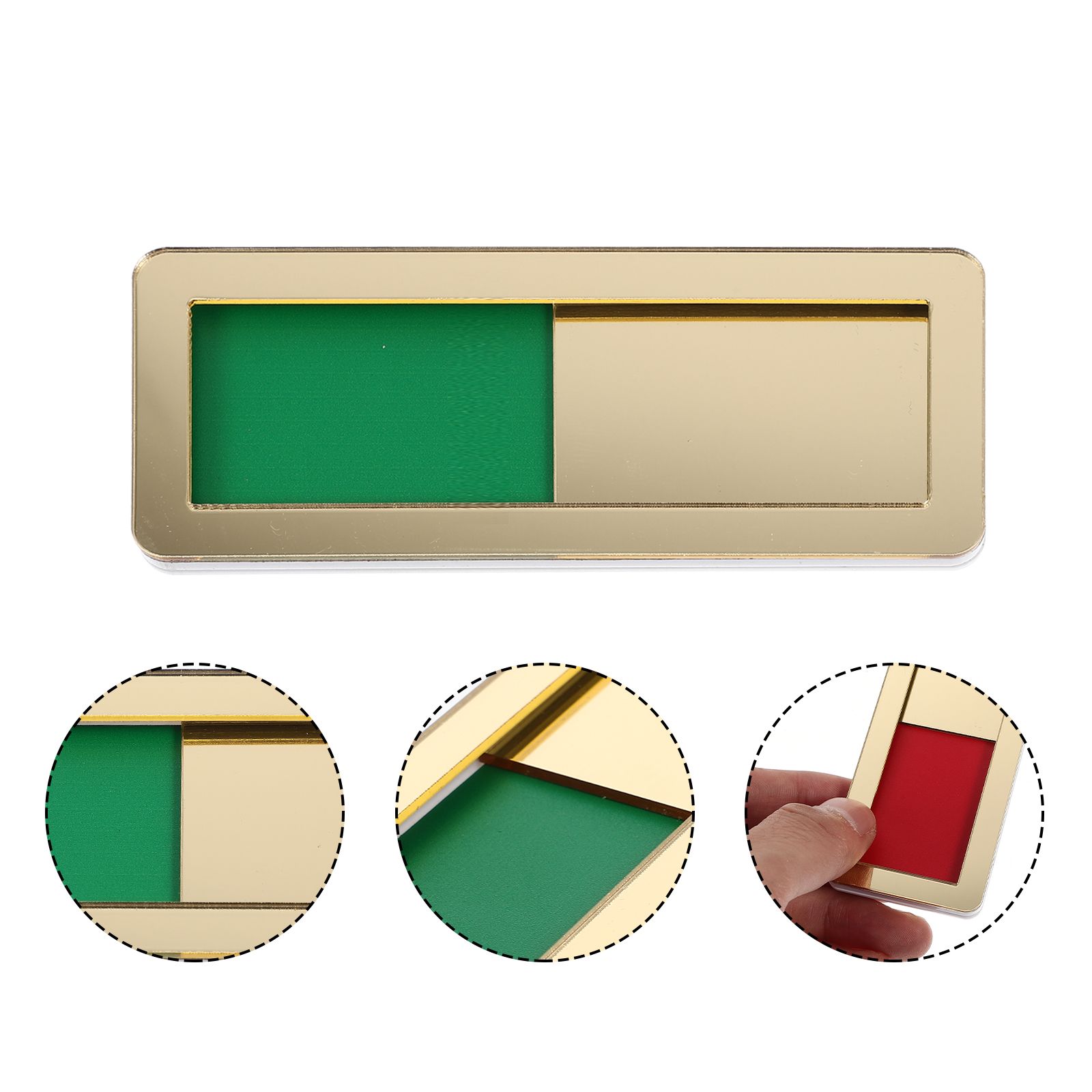 Acrylic Meeting Room Door Sign Privacy Indicator Slide Red Green Office Signs Conference Decorative Plaque Reliable Easy