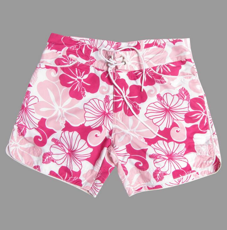 Outdoor Zomer Vrouwen Strand Shorts bloemen Quick Dry Bloemen Board Shorts dames strand kleding Spa: 1 / L