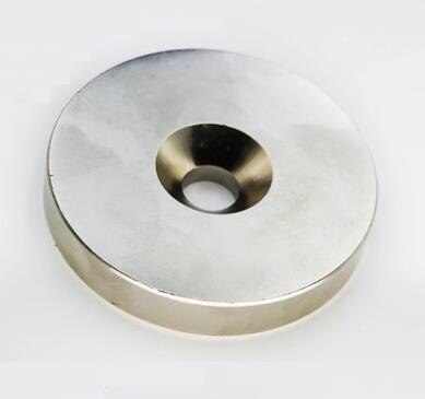 2 stks Super Sterke Ronde Neodymium Ring Magneten 60mm x 10mm Gat: 10mm N50 Neodymium magneet