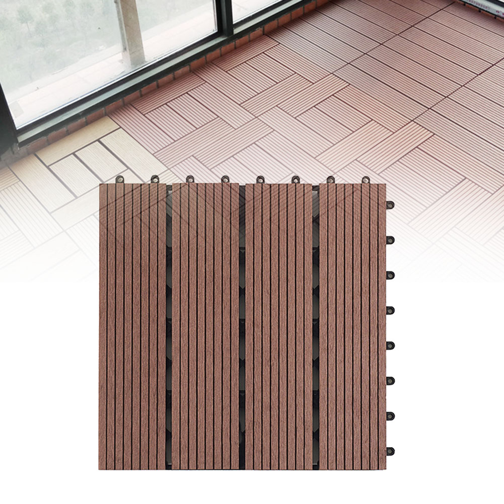 Ympäristöystävällinen tee-seitse jatkos vedenpitävä korroosionestotarvikkeet puutarha parveke terassi lauta patio laatat 30 x 30cm lattia terassi