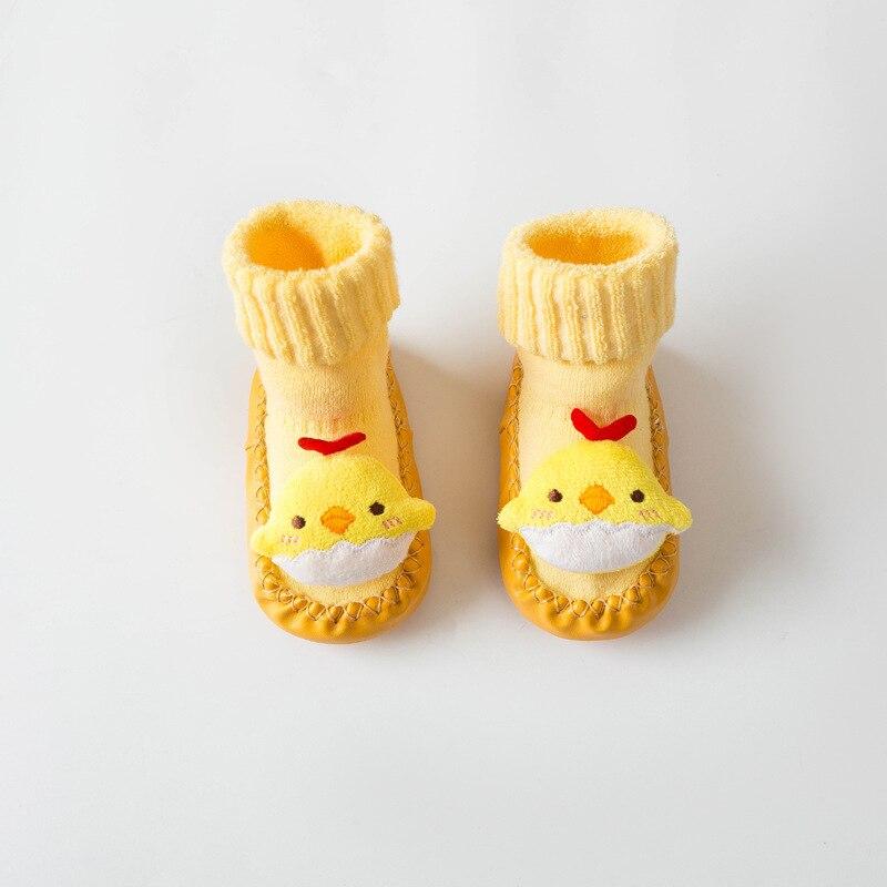 Newborn Baby Thicken Socks Warm Boys Socks Anti Slip Soft Baby Floor Socks Winter Toddler Baby Girls Clothes Accessories: chicken / 0-6 months
