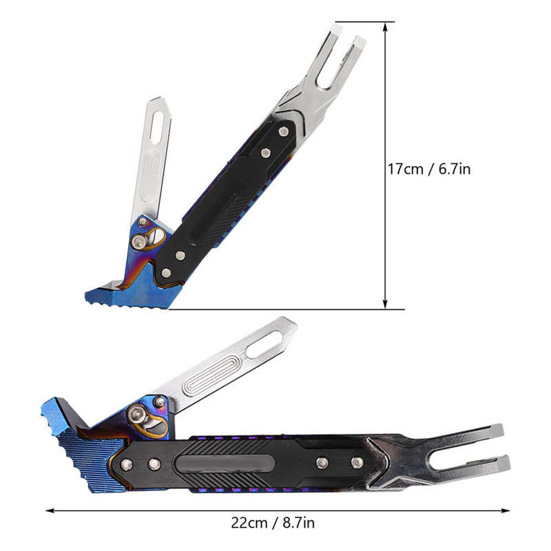 Béquille de moto antidérapante, Support latéral Stable pour voyage pour motard