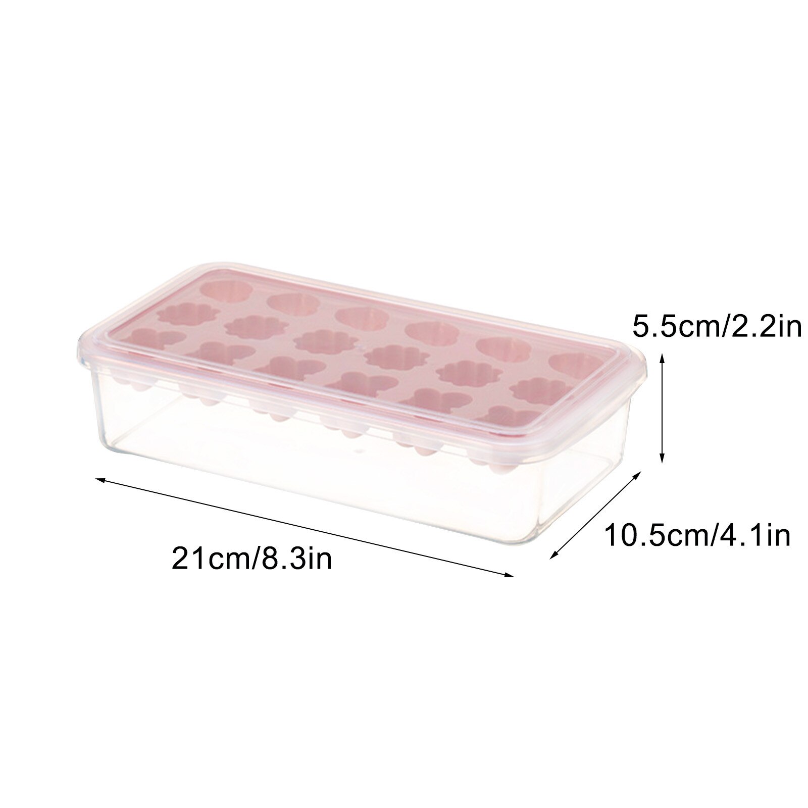 25# Ice Cream Mold Homemade DIY Cartoon Flower Ice Tray Multi-cell Ice Maker Juice Whiskey Ice Cube Tray With Lid Kitchen Tool