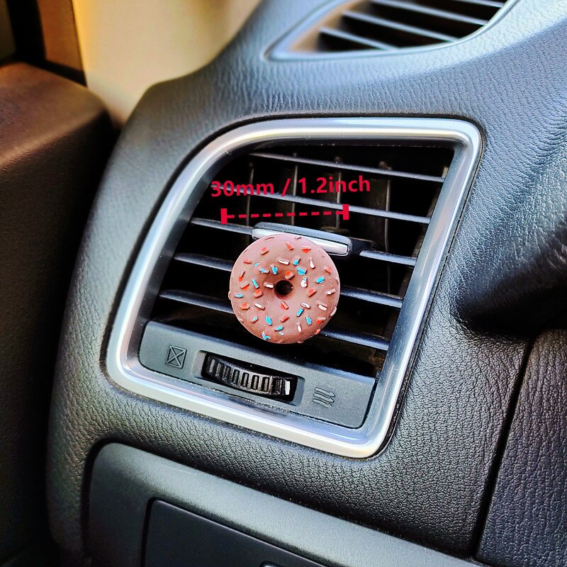Mini Donuts, modèle de voiture, désodorisant d&#39;air, Simulation de Donuts, accessoires de voiture mignons, Clip d&#39;aromathérapie d&#39;intérieur pour femme