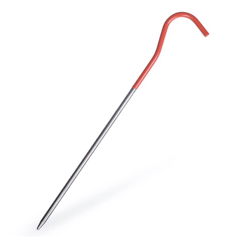 8 stück titan-zeltnägel, leichte titan-zeltnägel /12 150mm heringe für outdoor-campingzelte, gebogener haken, zeltzubehör