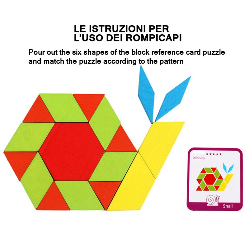 155 stk puslespil bord sæt form tangrams spil tidligt pædagogisk for børn
