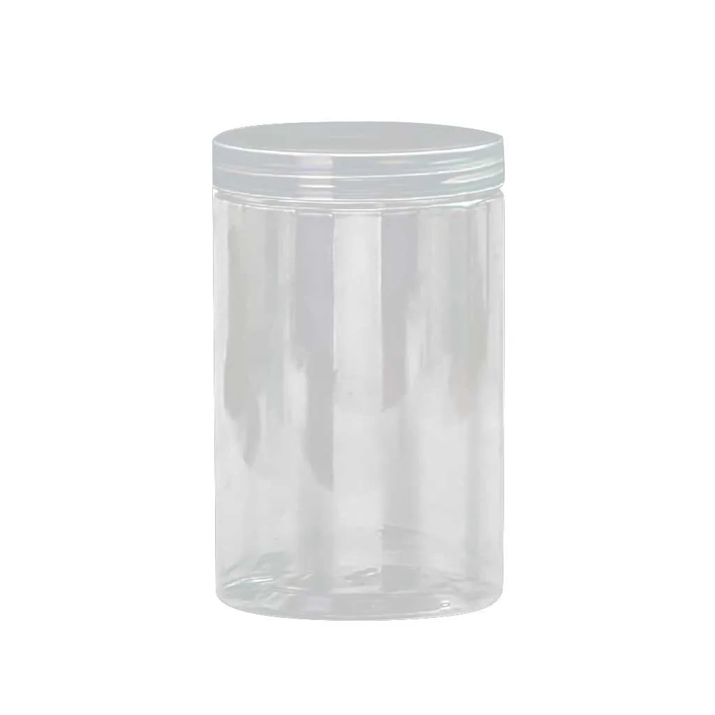 Kitchen Storage Tank Grains Coffee Beans Spice Container Transparent Food Sealed Tank Food-Grade Plastic Keep Fresh Kitchen Tool: Red