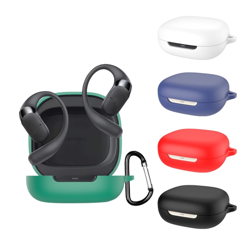 Silicone Earbuds Protective Case Anti Dustproof Headphone Charging Box Sleeve Soild Color for OpenFit 2 T920