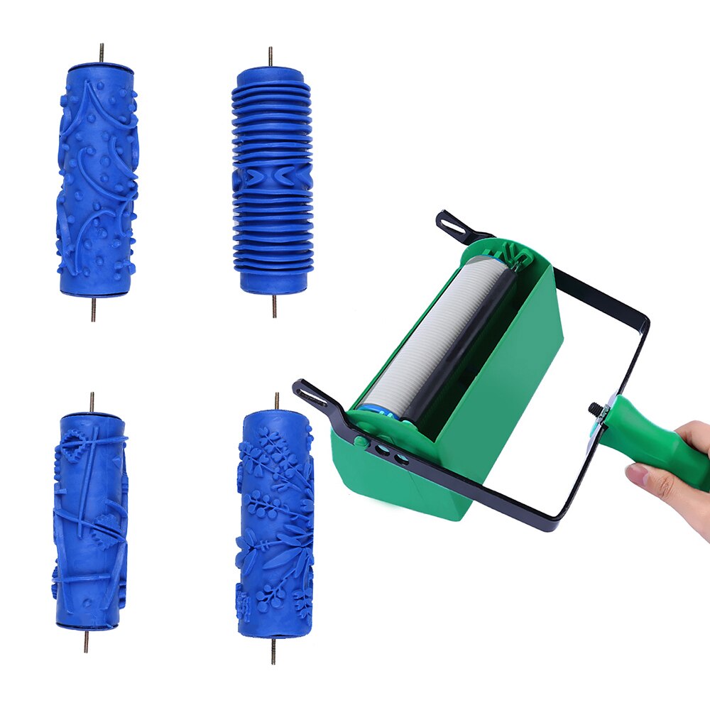 Texture Roller Painting Machine DIY Wall Decoration Single&Double Painting Can Choose