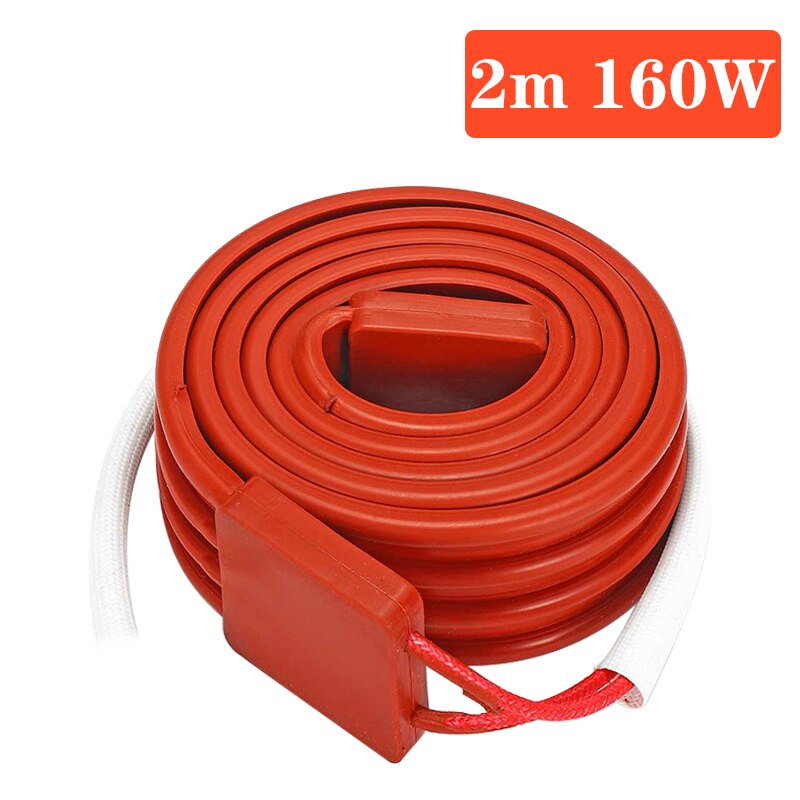 80W/160W/240W/400W Self-regulating Low Temperature Heating Tape Snow Melting Drain Water Pipe Freeze Protection Heat Cable: 160W