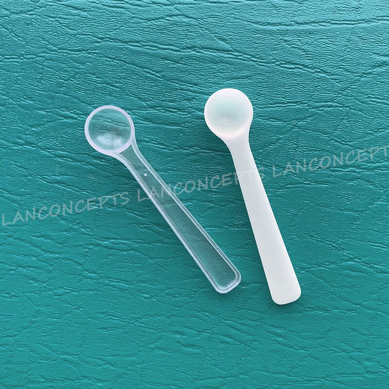 50 teile/los Messung Kunststoff Scoop PP Löffel 0,25g 0,5 ml 0,85g 1,7 ml 1,5g 3ml 5g 9ml 20g 40ml 25g 50ml für Möglichkeit-freies