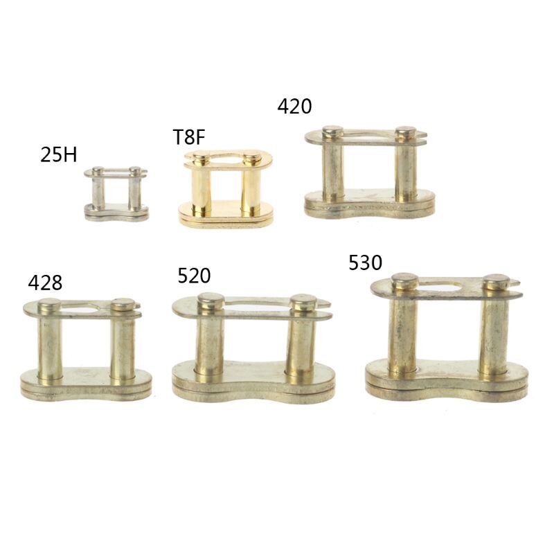 Motorcycle Chain Buckle Ring Link 25H# T8F# 420# 428# 520# 530# L41C