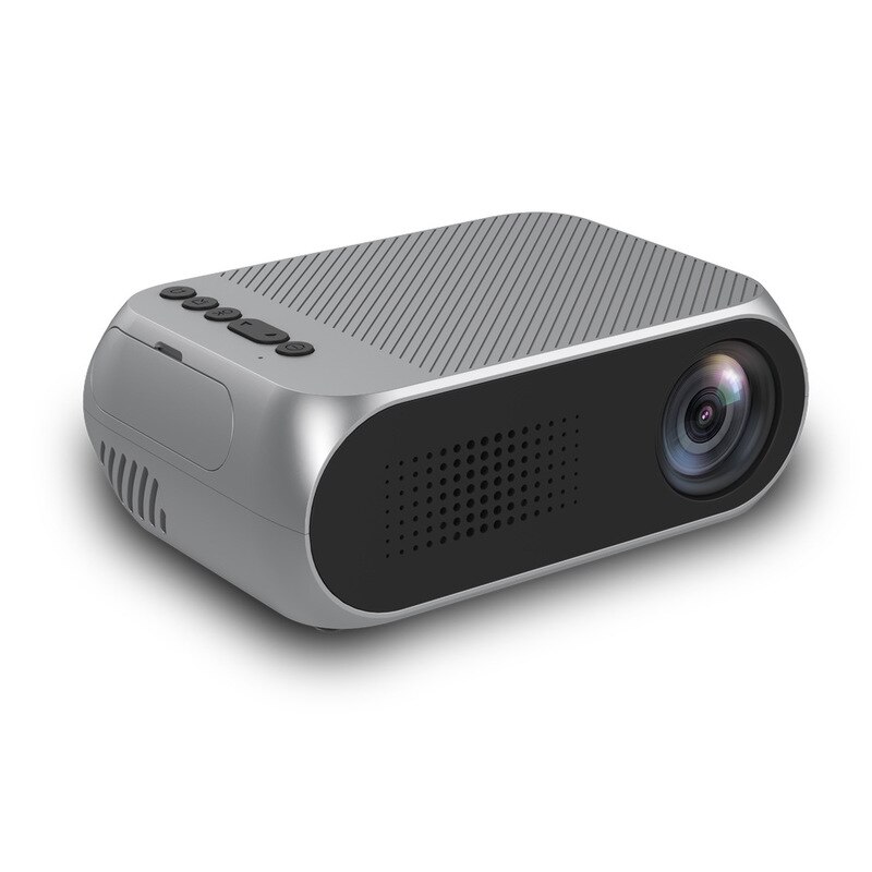 Household Micro Projector Entertainment Outdoor Projector LED Video Digital Home Theater: UK / Silver