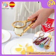 Household Gold Egg Slicers cutter stainless steel Egg Dividers Metal Egg serving tools kitchen Gadgets